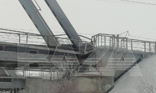 Пошкоджений міст в Самарській області РФ