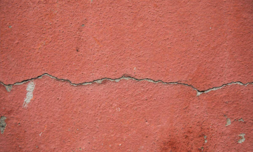 Crack in a house wall